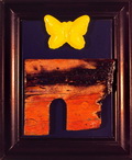 Schmetterling in Verdun  41,5x51,5 cm  2.10.1988 (verschollen)