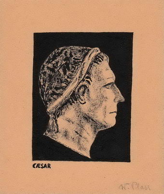 Julius Caesar  9,2 x 10,9 cm  1947-1951 (?)
