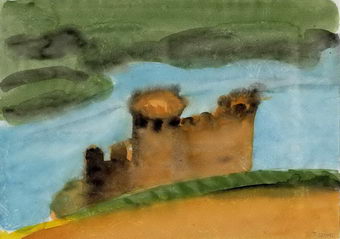 Burg Ehrenfels  27 x 19 cm  27.08.1995